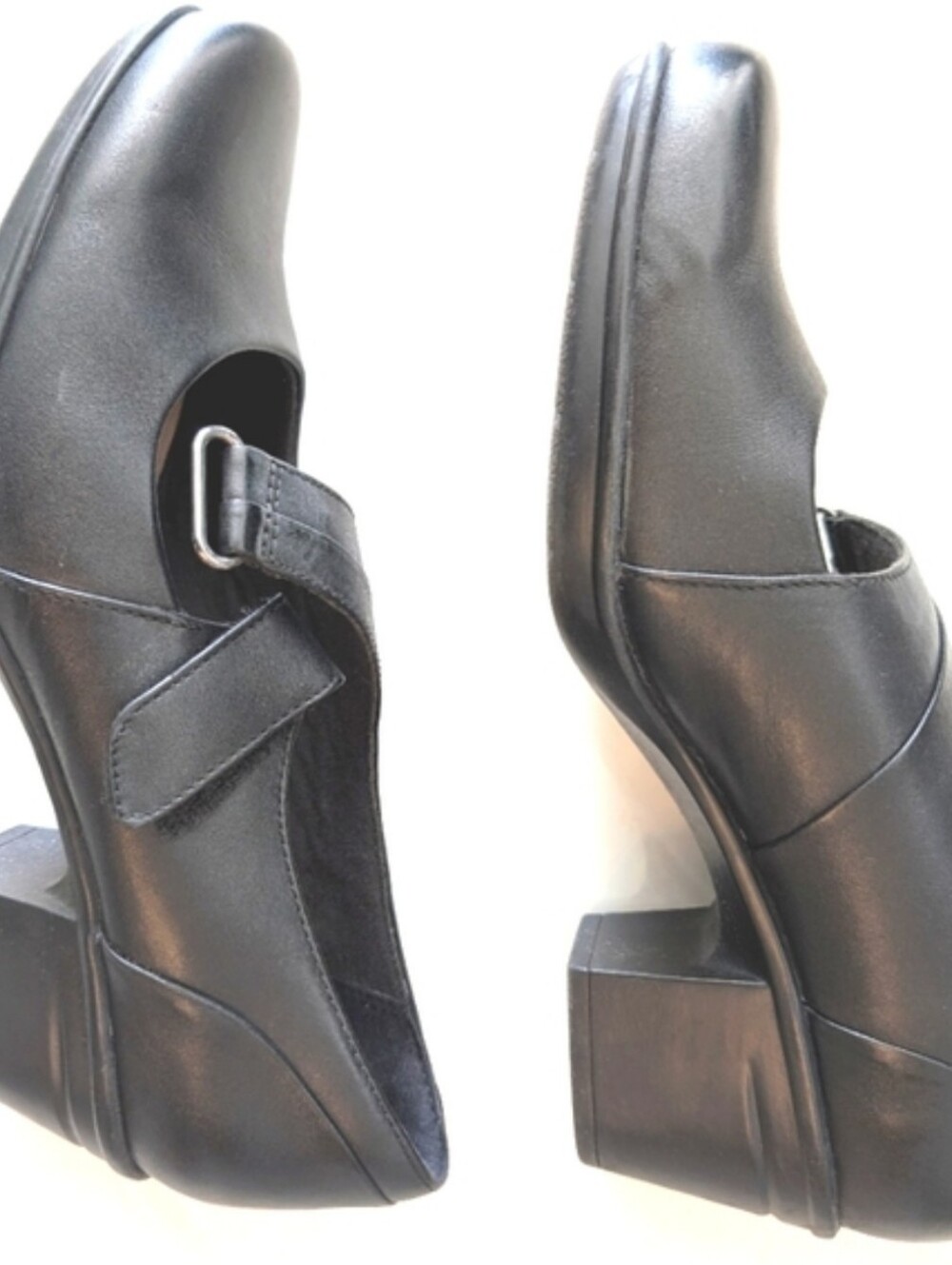 Elegant Black Leather Mary Jane Shoes